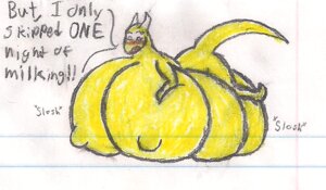 Rating: Questionable Score: 0 Tags: 6_breasts aria_goldenheart big_breasts breasts colored_pencil_(artwork) dialogue dragon dragon-heart e621 english_text female graphite_(artwork) huge_breasts hyper hyper_breasts immobile lined_paper mixed_media multi_breast mythological_creature mythological_scalie mythology nipples non-mammal_breasts non-mammal_nipples scalie solo sound_effects tail text traditional_media_(artwork) User: bunchy7s