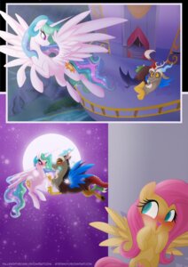 Rating: Safe Score: 0 Tags: 2014 antlers blue_eyes blush castle chimera comic discord_(mlp) draconequus e621 equid equine falleninthedark fangs feathered_wings feathers female feral fluttershy_(mlp) flying friendship_is_magic group hair hasbro hi_res horn male mammal moon multicolored_hair my_little_pony mythological_creature mythological_equine mythology night outside pegasus pink_hair princess_celestia_(mlp) purple_eyes red_eyes romantic romantic_ambiance romantic_couple sky sparkles stepanda teeth winged_unicorn wings User: bunchy7s