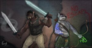 Rating: Safe Score: 0 Tags: abs anthro arrow_(weapon) beard belt biceps black_hair black_nipples black_nose bottomwear bow_(weapon) brown_eyes brown_hair canid canine canis chest_tuft clothed clothing dual_wielding duo e621 facial_hair fangs fighting_pose frostypuppy fur grey_eyes hair holding_melee_weapon holding_object holding_sword holding_weapon kilt male mammal melee_weapon muscular nipples pants pattern_clothing paws pecs plaid plaid_clothing pose quiver_(object) ranged_weapon shirt simple_background sporran standing sword tail tank_top tartan_bottomwear tattoo teeth topless topwear tuft tusks weapon wolf yellow_eyes User: bunchy7s