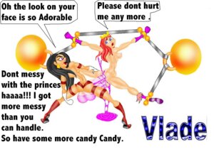 Rating: Explicit Score: 0 Tags: bondage dave_the_barbarian disney disney_channel female nipples princess_candy princess_irmaplotz rape rule34 strap-on strapon vlade what User: bunchy7s