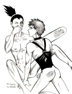 Rating: Explicit Score: 0 Tags: 2boys ass gaara gay leather male monochrome multiple_males nara_shikamaru naruto naruto_(series) rule34 straight_hair yaoi User: bunchy7s