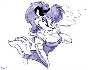 Rating: Safe Score: 0 Tags: 5:4 anthro antti_remes badger breasts butt cigarette cigarette_holder classy clothing dress e621 female gloves graphite_(artwork) handwear lynn_badger mammal mustelid musteline simple_background smoking solo tail traditional_media_(artwork) white_background User: bunchy7s