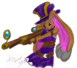 Rating: Safe Score: 0 Tags: 2011 aiming alternative_fashion anthro brown_body brown_fur caitlyn_(lol) clothed clothing crossover dress e621 female fingerless_gloves fully_clothed fur generation_4_pokemon gloves gun handwear hat headgear headwear holding_gun holding_object holding_ranged_weapon holding_weapon lagomorph league_of_legends long_ears lopunny mammal neokat nintendo pokemon pokemon_(species) purple_eyes ranged_weapon rifle riot_games simple_background solo steampunk tencent weapon white_background User: bunchy7s