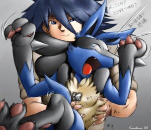 Rating: Safe Score: 0 Tags: 2005 3_toes ambiguous_anthro ambiguous_gender anthro barefoot blue_body blue_eyes blue_fur blue_hair bodily_fluids canid canine claws clothed clothing digitigrade dominant dominant_human duo e621 fangs feet forced fully_clothed fur generation_4_pokemon hair hi_res human japanese_text karabiner laugh lucario male male_(lore) male_human mammal nintendo nude pawpads paws pink_pawpads pokemon pokemon_(species) restrained sir_aaron sir_aaron's_lucario soles tears teeth text tickle_torture tickling toes translated User: bunchy7s