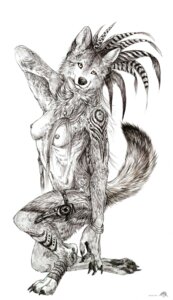 Rating: Questionable Score: 0 Tags: 2011 anthro breasts canid canine canis e621 feathers female greyscale hi_res mammal monochrome nipples nude nukerooster simple_background sketch solo tail tribal white_background wolf User: bunchy7s Rating: Questionable Score: 0 Tags: 2011 anthro breasts canid canine canis e621 feathers female greyscale hi_res mammal monochrome nipples nude nukerooster simple_background sketch solo tail tribal white_background wolf User: bunchy7s