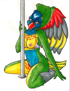 Rating: Questionable Score: 0 Tags: anthro avian bird breasts dancing e621 feathered_wings feathers female loriine lorikeet nipples non-mammal_breasts non-mammal_nipples nude old_world_parrot parakeet parrot pole pole_dancing rainbow_lorikeet solo tigerskitten true_parrot wings User: bunchy7s