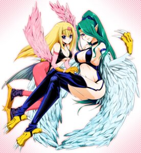 Rating: Questionable Score: 0 Tags: avian blonde_hair breasts chiyo_(no3baki) claws duel_monster duo e621 european_mythology feathered_wings feathers feet female greek_mythology green_hair hair hair_over_eye harpie_girl harpie_queen harpy humanoid humanoid_pointy_ears konami long_hair looking_at_viewer monster_girl_(genre) mythological_avian mythological_creature mythology not_furry one_eye_obstructed pointy_ears ponytail purple_eyes talons toes winged_humanoid wings yu-gi-oh! User: bunchy7s