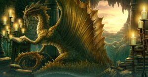 Rating: Safe Score: 0 Tags: book candle cave detailed_background dragon dragon_(dnd) dungeons_and_dragons e621 feral frill_(anatomy) gold_dragon_(dnd) hasbro horn inside kerem_beyit looking_at_viewer male membrane_(anatomy) membranous_frill membranous_wings mountain mythological_creature mythological_scalie mythology reading scalie scholar solo tail whiskers wings wizards_of_the_coast yellow_eyes User: bunchy7s