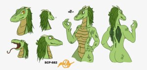 Rating: Explicit Score: 0 Tags: anthro breasts butt copypastepony crossgender e621 female forked_tongue genitals green_body green_scales model_sheet non-mammal_breasts reptile scales scalie scp-682 scp_foundation solo tongue vulva User: bunchy7s