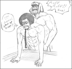 Rating: Explicit Score: 0 Tags: 2boys male male_only monkey_d_garp monochrome nude one_piece rule34 sengoku_(one_piece) white_background yaoi User: bunchy7s