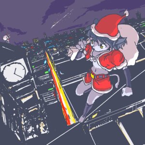 Rating: Safe Score: 0 Tags: 1:1 anthro breasts christmas christmas_clothing christmas_headwear city cityscape clock clothed clothing container detailed_background digital_media_(artwork) domestic_cat e621 felid feline felis female hair hat headgear headwear holding_container holding_object holding_sack holidays mammal mo-hiro multiple_angles oekaki rope sack santa_hat shooting_star skimpy solo tail tightrope toony User: bunchy7s