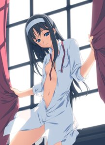 Rating: Questionable Score: 0 Tags: black_hair blue_eyes color female long_hair midriff open_clothes open_shirt rule34 shirt solo tohno_akiha toono_akiha tsukihime type-moon window User: bunchy7s