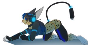 Rating: Questionable Score: 0 Tags: all_fours anthro blue_eyes bodily_fluids bottomwear casparr cheetah cheetah-virus_(character) clothing collar crying cybernetics cyborg digital_media_(artwork) e621 electronics eyewear felid feline female goggles headphones machine mammal panties rainbow shorts solo tail tears underwear usb User: bunchy7s