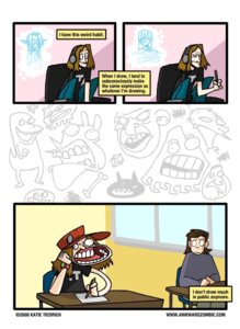Rating: Safe Score: 0 Tags: ambiguous_gender awkwardzombie charmander comic drawing_(action) drawing_(object) drawing_in_a_drawing duo e621 english_text female generation_1_pokemon grandfathered_content human humor katie_tiedrich katie_tiedrich_(persona) mammal nintendo not_furry pokemon pokemon_(species) text url User: bunchy7s