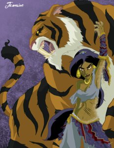 Rating: Safe Score: 0 Tags: absurd_res bare_shoulders black_hair breasts brown_eyes cleavage clothed clothing creepy disney disney's_aladdin disney_princess duo e621 ear_piercing eyebrows eyelashes felid female feral hair hi_res human jeffrey_thomas long_hair looking_at_viewer male mammal midriff navel off_shoulder open_mouth pantherine piercing princess_jasmine_(disney) rajah_(disney) sand scar tail teeth tiger tongue twisted what_has_magic_done User: bunchy7s