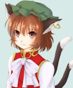 Rating: Safe Score: 0 Tags: :3 animal_humanoid brown_hair cat_humanoid cat_tail chen_(touhou) clothing e621 ear_piercing felid felid_humanoid feline feline_humanoid female hair half-length_portrait humanoid jewelry long_sleeves looking_at_viewer mammal mammal_humanoid mitsucho multi_tail piercing portrait pupils red_eyes ribbons short_hair simple_background slit_pupils solo tail topwear touhou vest User: bunchy7s