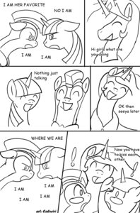 Rating: Safe Score: 0 Tags: armor black_and_white caluriri comic e621 english_text equid equine female feral friendship_is_magic fur group hair hasbro hi_res horn mammal monochrome my_little_pony mythological_creature mythological_equine mythology pegasi_guard_(mlp) princess_celestia_(mlp) royal_guard_(mlp) simple_background text twilight_sparkle_(mlp) unicorn white_background User: bunchy7s
