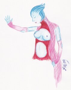 Rating: Explicit Score: 0 Tags: 1girls 2009 alien alien_girl areolae asari blue_body breasts female female_only mass_effect nikichidon rule34 sha'ira solo solo_female tagme white_background User: bunchy7s