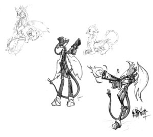 Rating: Safe Score: 0 Tags: absurd_res ambiguous_gender anthro avian beak clothing dragon e621 eyewear feathered_dragon feathered_scalie feathered_wings feathers feral graphite_(artwork) gryphon gun hat headgear headwear hi_res kirshar_(character) machine makoroll male monochrome monocle multiple_images mythological_avian mythological_creature mythological_scalie mythology pencil_(object) ranged_weapon robot scalie solo tail top_hat traditional_media_(artwork) weapon wings User: bunchy7s