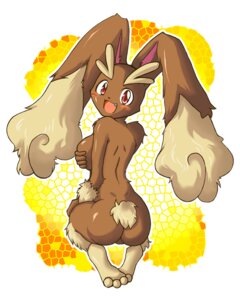 Rating: Questionable Score: 0 Tags: 2011 4:5 4_fingers 4_toes anthro big_ears blush breasts brown_body brown_fur butt cute_fangs e621 eyebrows fangs feet female fingers fluffy fluffy_ears fluffy_tail fur generation_4_pokemon glistening glistening_body glistening_eyes hindpaw holding_breast lagomorph leg_markings looking_at_viewer looking_back looking_back_at_viewer lopunny mammal markings multicolored_body multicolored_fur nintendo nude open_mouth pattern_background paws pokemon pokemon_(species) pokemorph red_eyes satoshi_(pixiv) scut_tail short_tail simple_background socks_(marking) solo tail tan_body tan_fur tan_tail teeth toes two_tone_body two_tone_fur white_background yellow_background User: bunchy7s