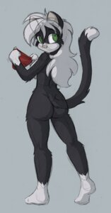 Rating: Questionable Score: 0 Tags: 2010 anthro biped black_body black_fur butt clothing conditional_dnp digital_media_(artwork) domestic_cat e621 felid feline felis female fur gloves_(marking) green_eyes hair jay_naylor leg_markings lucy_black mammal markings nude panties shaded socks_(marking) solo standing tail underwear white_body white_fur white_hair User: bunchy7s