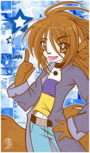 Rating: Safe Score: 0 Tags: anthro belt bottomwear brown_eyes brown_hair canid canine clothing e621 female fox hair hi_res jacket lylian mammal mystictikal pants pose solo tail topwear User: bunchy7s
