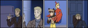 Rating: Questionable Score: 0 Tags: backpack banjo-kazooie banjo_(banjo-kazooie) base_one_layout beak bear_costume bird_costume blonde_hair brown_hair caught_in_the_act clothing comic container cosplay costume digital_media_(artwork) door e621 fanboys_(webcomic) feathered_wings feathers female four_frame_image fursuit grandfathered_content group hair human human_only humor in_bag in_container kazooie key male mammal not_furry one_row_layout rareware scott_under shocked trauma uhoh walk-in what wings User: bunchy7s