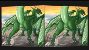 Rating: Explicit Score: 0 Tags: 16:9 animal_genitalia anus beach butt clitoris cloud cross_eye_stereogram detailed_background digitigrade dragon e621 european_mythology female feral genitals green_body green_scales horizontal_vulva horn looking_at_viewer looking_back membrane_(anatomy) membranous_wings mythological_creature mythological_scalie mythology narse nude nude_beach open_mouth outside pink_tongue presenting presenting_hindquarters raised_tail sand sarmy scales scalie seaside side_by_side_stereogram sky solo stereogram tail teeth thick_tail tongue vulva water western_dragon widescreen wings User: bunchy7s