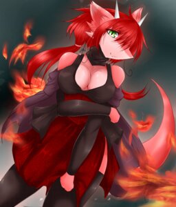 Rating: Safe Score: 0 Tags: anthro biped breasts clothing digital_media_(artwork) e621 female fire fur geiru_mirua green_eyes hair horn legwear long_hair looking_at_viewer non-mammal_breasts raised_tail red_body red_fur red_hair red_skin reptile scalie smile solo standing stockings tail thigh_highs User: bunchy7s