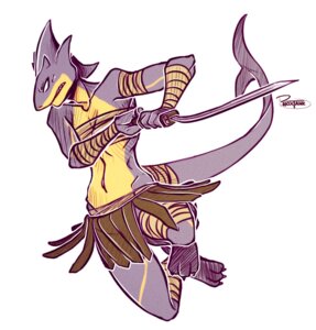 Rating: Safe Score: 0 Tags: anthro aquatic bandage breasts e621 empty_eyes female fish grey_body grey_skin khopesh long_tail melee_weapon non-mammal_breasts nyjasca shark sickle_sword simple_background small_breasts solo sword tail tanks_(artist) tribal weapon white_background wrapping User: bunchy7s