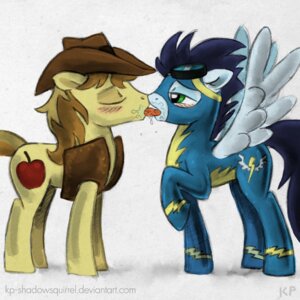 Rating: Safe Score: 0 Tags: 1:1 blue_body blue_feathers blush bodily_fluids braeburn_(mlp) clothing colored colored_sketch cutie_mark duo e621 earth_pony equid equine feathered_wings feathers feral french_kissing friendship_is_magic hasbro hat headgear headwear hooves horse karol_pawlinski kissing lips male male/male mammal my_little_pony mythological_creature mythological_equine mythology pegasus pony quadruped raised_hoof saliva simple_background sketch sloppy_kiss soarin_(mlp) tail tongue tongue_out topwear vest wings wonderbolts_(mlp) yellow_body User: bunchy7s