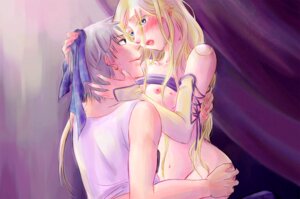 Rating: Questionable Score: 0 Tags: 1boy 1girls ass ass_grab bandana bare_shoulders blonde_hair blue_eyes blush breasts brown_eyes celes_chere couple detached_sleeves earrings female final_fantasy final_fantasy_vi grey_hair human jewelry locke_cole long_hair male midriff navel nipples rule34 shirt_lift short_hair straight suzuro_natsu white_shirt User: bunchy7s