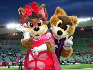 Rating: Safe Score: 0 Tags: 4:3 anthro audience canid canine canis clothing costume crowd duo_focus e621 female fursuit grandfathered_content group looking_at_viewer low_res male mammal mascot mature_anthro mature_female mother_(lore) parent_(lore) real unknown_artist wolf User: bunchy7s
