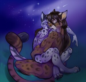 Rating: Questionable Score: 0 Tags: ambiguous_gender anthro anthro_on_anthro demicoeur detailed_background digital_media_(artwork) domestic_cat duo e621 eyes_closed feet felid feline felis grass hair hindpaw hug leg_wrap long_hair lynx male mammal nude outside paws plant romantic romantic_ambiance romantic_couple sitting sky star starry_sky straddling tail User: bunchy7s