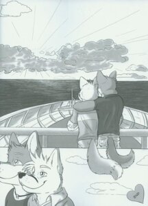 Rating: Safe Score: 0 Tags: anthro canid canine canis clothed clothing cloud comic day dipstick_tail domestic_dog duo e621 elliot_(fluke) fluke fully_clothed fur greyscale heart_symbol male mammal markings monochrome motion_of_the_ocean multicolored_tail multiple_scenes outside rear_view rolled_up_sleeves ryan_(fluke) shirt side_view sky smile sunrise tail tail_markings topwear water User: bunchy7s