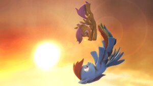 Rating: Safe Score: 0 Tags: 16:9 2013 3d_(artwork) 3d_animation animated animated_gif argodaemon blue_body blue_feathers blue_fur cloud cutie_mark digital_media_(artwork) duo e621 equid equine falling feathered_wings feathers female feral friendship_is_magic fur hair hasbro loop low_res mammal multicolored_hair multicolored_tail my_little_pony mythological_creature mythological_equine mythology outside pegasus purple_hair rainbow_dash_(mlp) rainbow_hair rainbow_tail scootaloo_(mlp) short_playtime sky skyscape source_filmmaker_(artwork) tail widescreen wings young young_feral User: bunchy7s