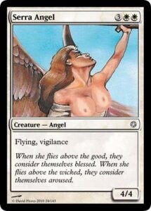 Rating: Explicit Score: 0 Tags: _serra_angel angel angel_wings breasts breasts_out brown_hair card card_(medium) eyes_closed female magic_card magic_the_gathering nipples nude_filter rule34 sword tagme text text_box trading_card User: bunchy7s