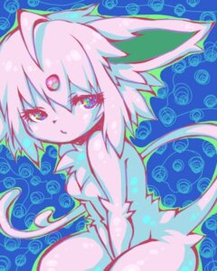 Rating: Safe Score: 0 Tags: 4:5 anthro anthrofied breasts e621 eeveelution espeon female generation_2_pokemon hair kemono looking_at_viewer low_res nintendo pokemon pokemon_(species) pokemorph riu shy simple_background solo tail User: bunchy7s