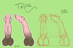Rating: Explicit Score: 0 Tags: animal_genitalia animal_penis balls brown_balls disembodied_penis e621 erection genital_shot genitals green_background hi_res kaiza_teira male mammal outline penis penis_shot pink_penis simple_background solo tapir tapir_penis User: bunchy7s