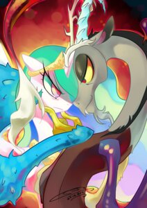 Rating: Safe Score: 0 Tags: 2011 blue_body blue_feathers blue_hair chimera crown cutie_mark discord_(mlp) draconequus duo e621 equid equine feathered_wings feathers female feral friendship_is_magic hair hasbro headgear hi_res horn iopichio long_hair male mammal membrane_(anatomy) membranous_wings multicolored_hair my_little_pony mythological_creature mythological_equine mythology princess princess_celestia_(mlp) red_eyes royalty tiara white_body white_feathers winged_unicorn wings User: bunchy7s