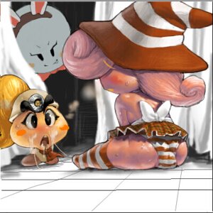 Rating: Explicit Score: 0 Tags: 2girls androgynous blush boo_(mario) crossdressing cum cum_string facial female femboy flat_chest ghost goomba goombella hat koki lesbian male mario_(series) mob_face nintendo panties paper_mario paper_mario:_the_thousand-year_door peeka rule34 shadow_siren shimapan small_image straight straight_hair striped striped_panties thighhighs trans_woman transfem underwear vivian_(paper_mario) witch_hat User: bunchy7s