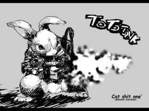 Rating: Questionable Score: 0 Tags: 4:3 assault_rifle battle black_bars cat_shit_one delusion_overdose e621 english_text gun holding_gun holding_object holding_ranged_weapon holding_weapon lagomorph leporid letterbox m16 male mammal military monochrome profanity rabbit ranged_weapon rifle sergeant_perkins solo text vietnam warrior weapon User: bunchy7s
