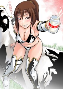 Rating: Questionable Score: 0 Tags: animal_print animal_print_bikini big_breasts bikini blush bovid bovine breasts brown_eyes brown_hair cattle chinese_zodiac clothing cow_print cow_print_bikini dairy_cattle duo e621 facial_piercing female feral hair hi_res holstein_friesian_cattle human human_focus japanese_text legwear mammal milk myp2 nose_piercing nose_ring not_furry_focus pattern_bikini pattern_clothing pattern_swimwear piercing ponytail ring_piercing septum_piercing solo_focus swimwear text thigh_highs translation_request two-piece_swimsuit year_of_the_ox User: bunchy7s