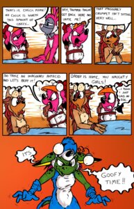 Rating: Questionable Score: 0 Tags: angry anthro aquatic bound bunny_costume canid canine chicken_costume clothing comic cosplay costume david_hopkins dialogue e621 english_text female fish forced forced_cosplay fox hi_res lizard male mammal otter_suit reptile rope scalie shark tea_party text User: bunchy7s