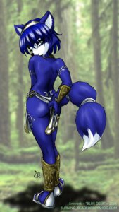 Rating: Questionable Score: 0 Tags: abluedeer anthro biped blue_body blue_fur blue_hair bottomwear canid canine clothed clothing digital_media_(artwork) e621 female fox fur green_eyes hair hi_res krystal_(star_fox) loincloth looking_back mammal nintendo shaded skimpy solo standing star_fox tail tattoo topless white_body white_fur User: bunchy7s Rating: Questionable Score: 0 Tags: abluedeer anthro biped blue_body blue_fur blue_hair bottomwear canid canine clothed clothing digital_media_(artwork) e621 female fox fur green_eyes hair hi_res krystal_(star_fox) loincloth looking_back mammal nintendo shaded skimpy solo standing star_fox tail tattoo topless white_body white_fur User: bunchy7s