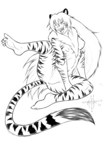 Rating: Questionable Score: 0 Tags: anthro breasts chest_tuft e621 featureless_crotch felid female fur gunmouth hair mammal monochrome nipple_outline nude pantherine solo spread_legs spreading stripes tail tiger tuft User: bunchy7s