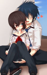 Rating: Explicit Score: 0 Tags: 1boy 1girls anal anal_fingering blush breast_grab breasts color crossdressing female finger fingering heart heterochromia makoto_(original) male np_(artist) null_(nyanpyoun) original rule34 school_uniform serafuku short_hair straight straight_hair tomboy User: bunchy7s