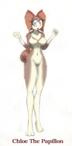 Rating: Questionable Score: 0 Tags: absurd_res anthro bit-small blue_eyes breasts canid canine canis chloe_the_papillon domestic_dog e621 female hi_res mammal nude shy solo surprised User: bunchy7s