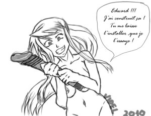 Rating: Explicit Score: 0 Tags: 2010 breasts crazy crazy_eyes dildo female female_only french_text fullmetal_alchemist holding human monochrome nipples nude rule34 sketch solo speech_bubble translation_request videl_(artist) winry_rockbell User: bunchy7s