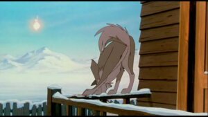 Rating: Safe Score: 0 Tags: balto balto_(series) butt canid canine canis e621 feral grandfathered_content hybrid male mammal raised_tail screencap solo tail universal_studios unknown_artist wolf wolfdog User: bunchy7s